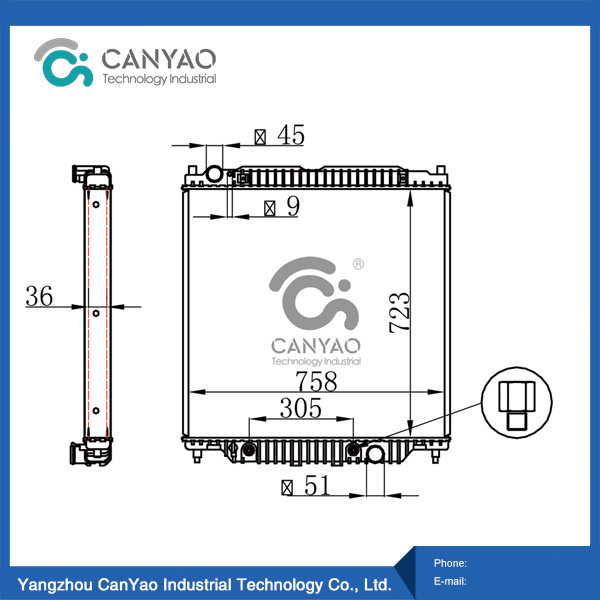 فورد رادياتير 450 سوبر ديوتي V10 6.8L 05-07 AT OEM 3C348005DF DE PA 36