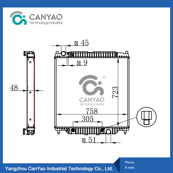 فورد رادياتير 450 سوبر ديوتي V10 6.8L 05-07 AT OEM 3C348005DF DE PA 48