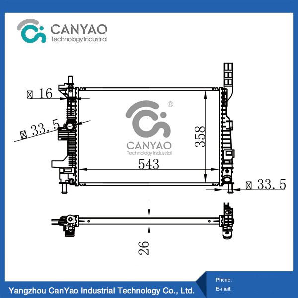 فورد رادياتير C-MAX CB7 CEU 1.5 TDCi 10- MT OEM 1720432 1830143
