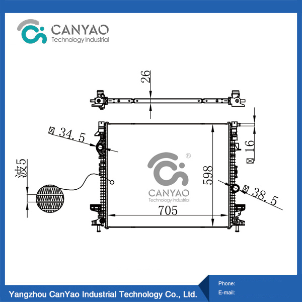 فورد رادياتير إيدج 2.0T 2.7T 15-MT OEM F2G38005CD