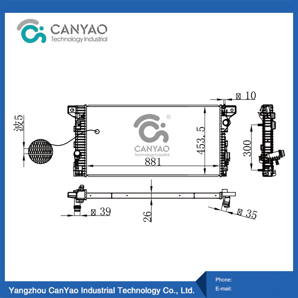 فورد رادياتير F150 2.7L V6 3.5L V8 15- AT OEM BC3Z-8005-E FL3Z-8005-A