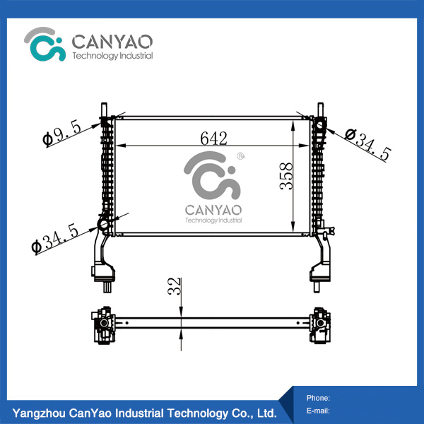 فورد رادياتير موستانج 2.3T L4 5.0L V8 15-MT OEM FR3Z8005D