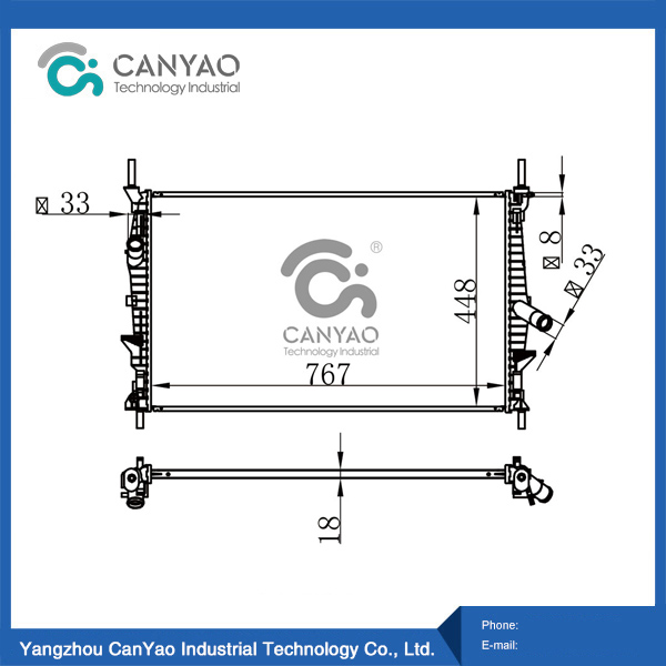 فورد رادياتير ترانزيت (TTG) 2.2T 13-MT 0EM BK218005CC CB CA