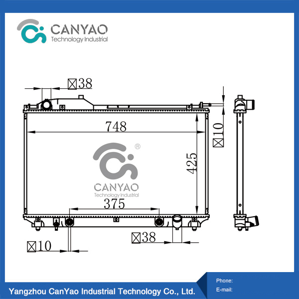 رادياتير تويوتا لكزس LS430 4.3 V8 01-03 AT