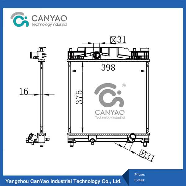 تويوتا رادياتير SCI0N 1Q EV 1.3L 14 12-14 MT OEM 16400-40220